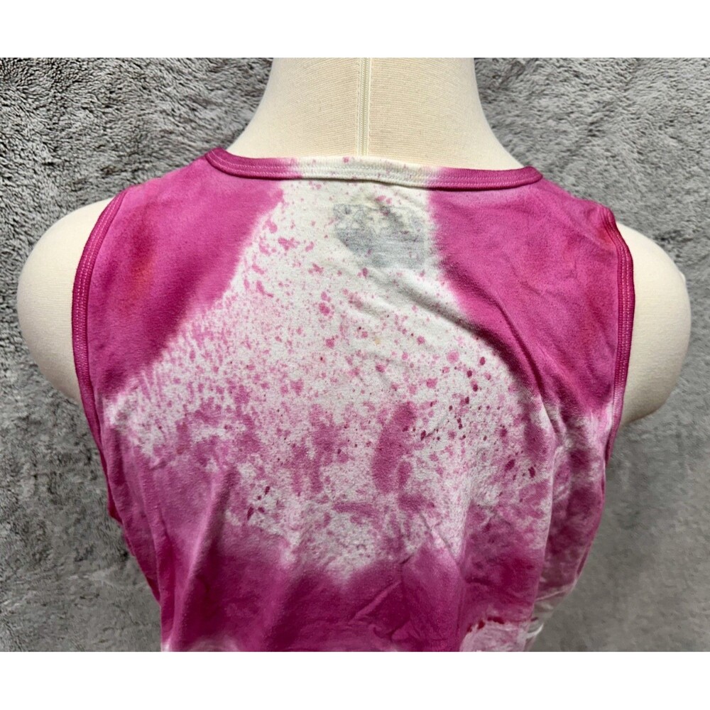 Fox Racing Tank Top XXL Pink Tie Dye Logo Graphic Vintage Y2K Motocross - Picture 8 of 11